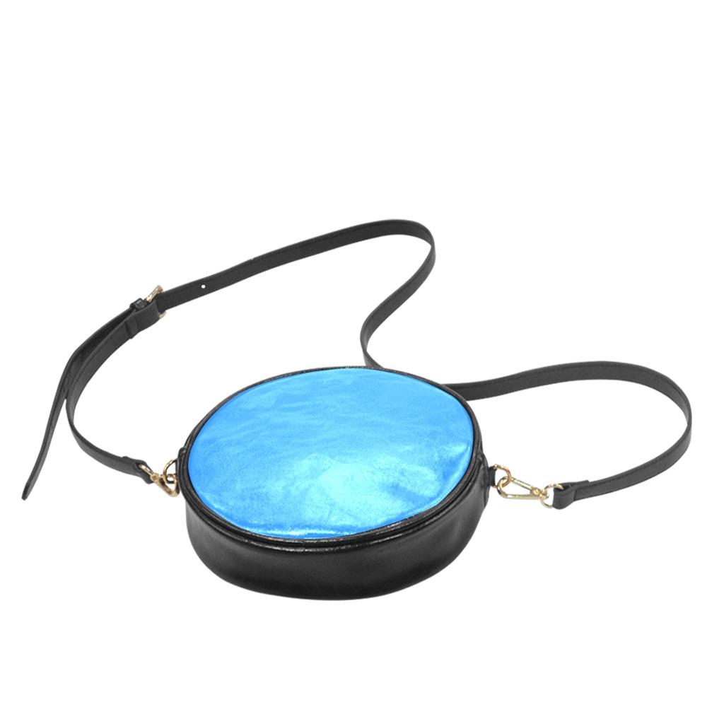 color dodger blue Round Sling Bag (Model 1647)