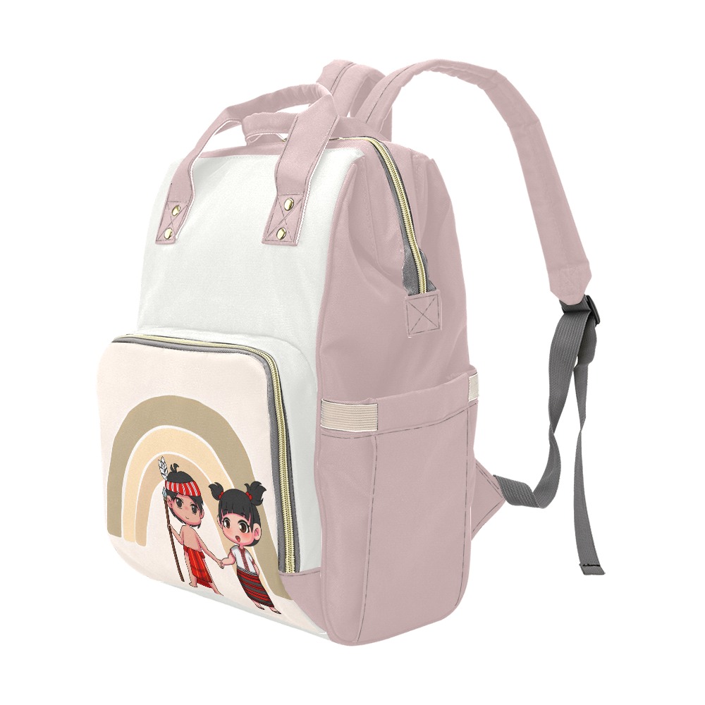 rainbowbag1 Multi-Function Diaper Backpack/Diaper Bag (Model 1688)
