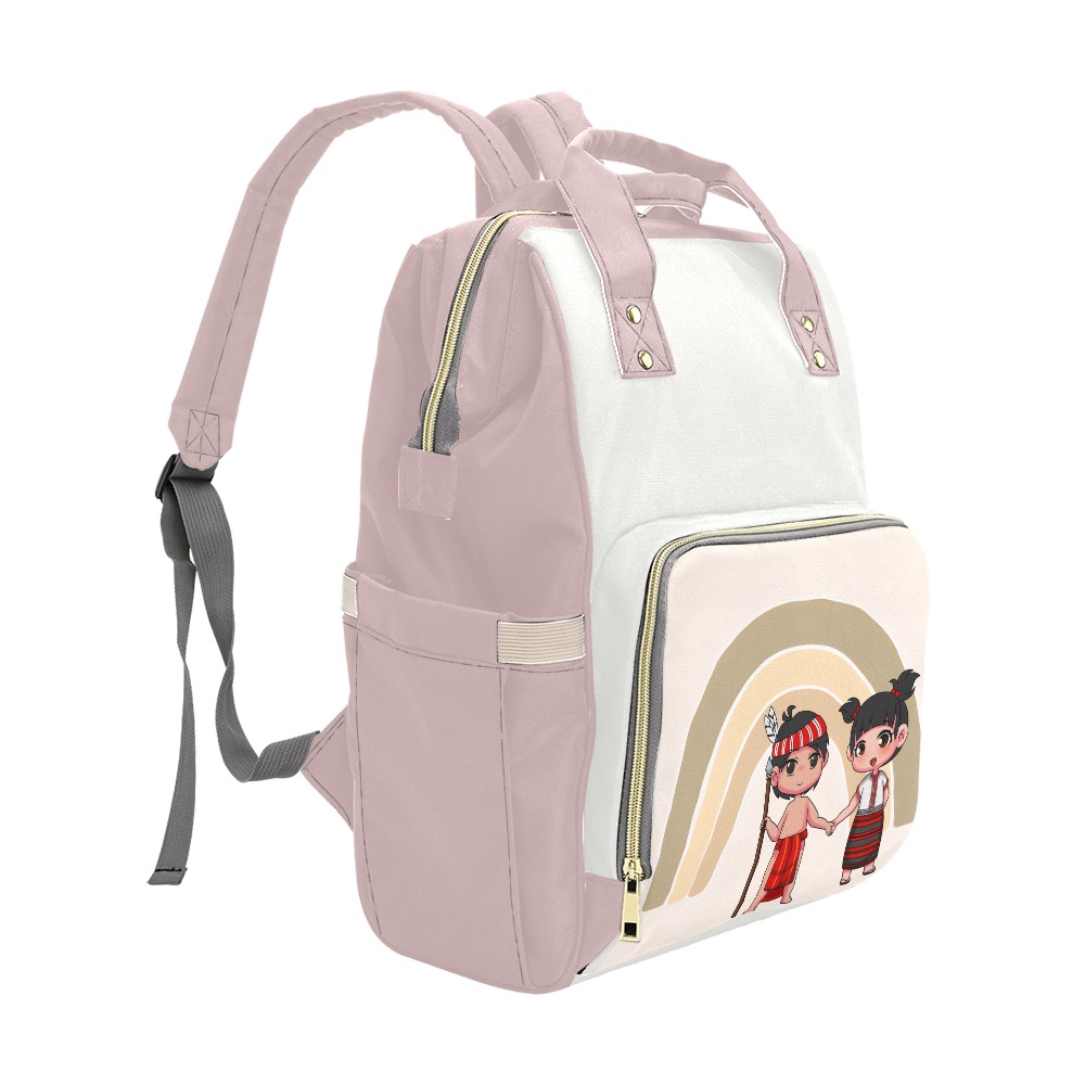 rainbowbag1 Multi-Function Diaper Backpack/Diaper Bag (Model 1688)