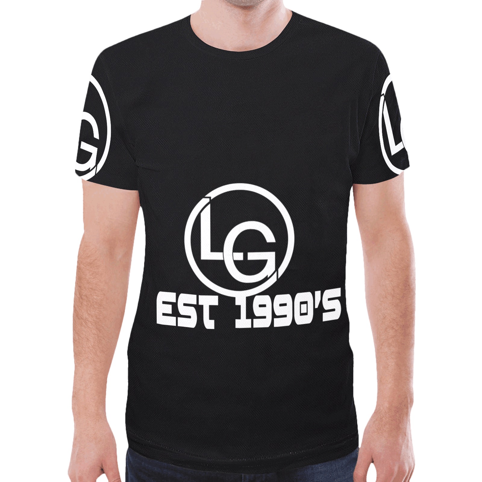 LG EST New All Over Print T-shirt for Men (Model T45)