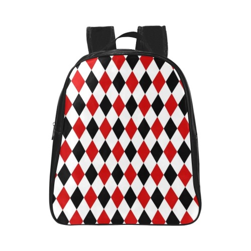 DIAMOND PATTERN School Backpack (Model 1601)(Small)