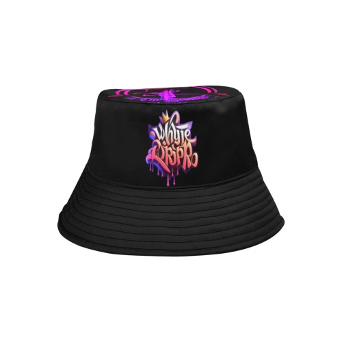 Whyte Bucket Black Unisex Summer Bucket Hat