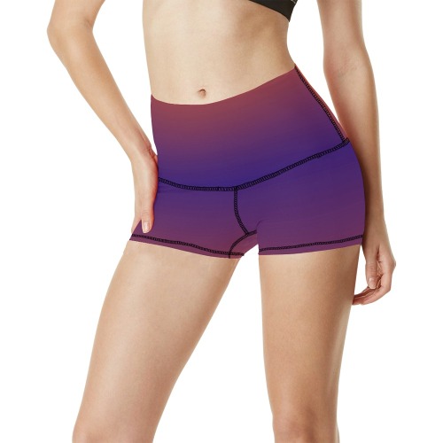 slice of rainbow Women's All Over Print Yoga Shorts (Model L17)
