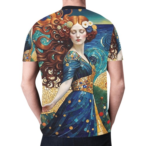 Klimt AI New All Over Print T-shirt for Men (Model T45)