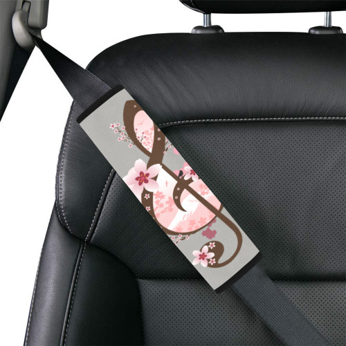 Cherry Blossom Music Car Seat Belt Cover 7''x10''