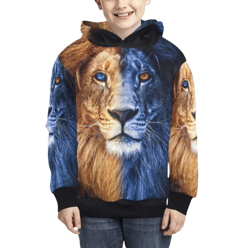 Cool Lion kids hoodie Kids' All Over Print Hoodie (Model H38)
