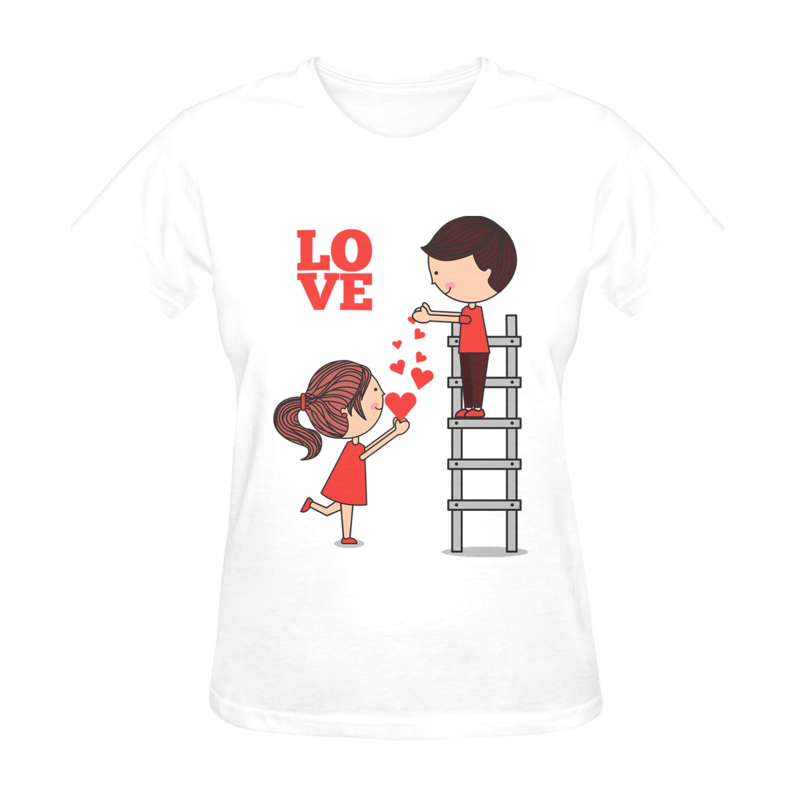 Valentines day Sunny Women's T-shirt (Model T05)