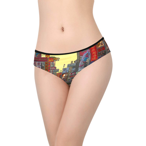 Chinatown in Bangkok Thailand - Altered Photo Women's Hipster Panties (Model L33)