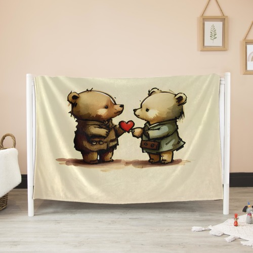 Little Bears 3 Ultra-Soft Micro Fleece Blanket 50"x40"