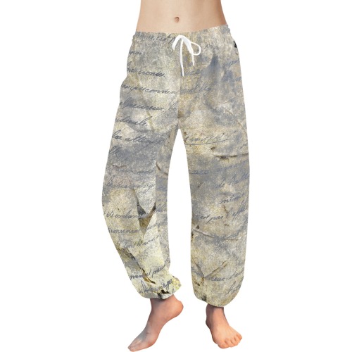 The Letter Women's All Over Print Harem Pants (Model L18)