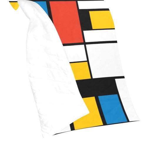 Mondrian De Stijl Modern Quilt 60"x70"