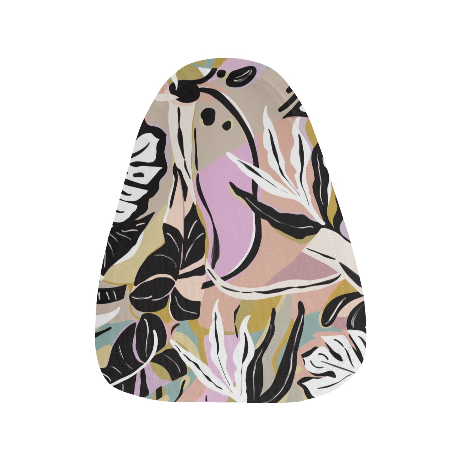Tropical modern simple graphic Waterproof Bicycle Seat Cover