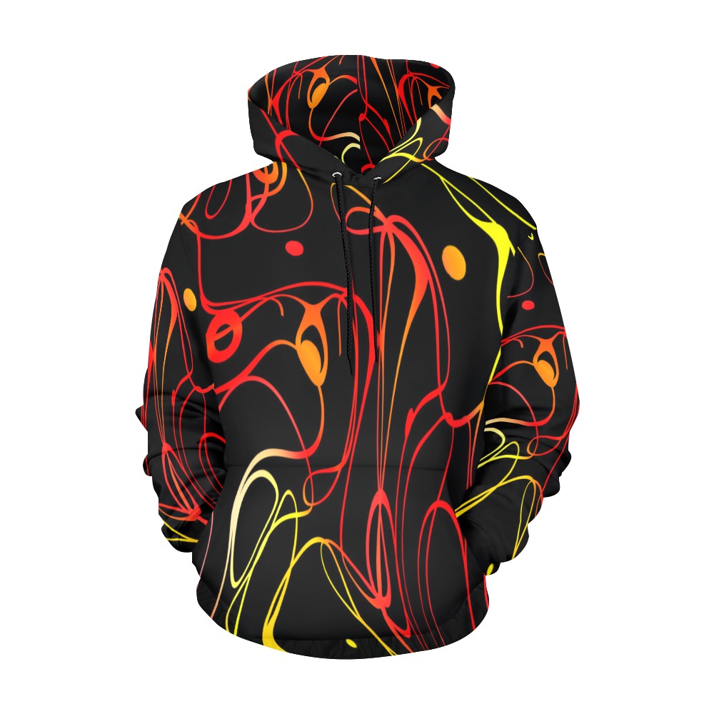 walkingthrufire All Over Print Hoodie for Men (USA Size) (Model H13)