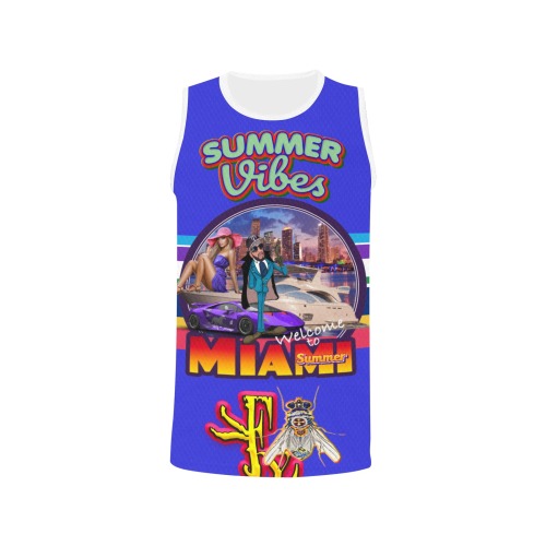 Summer Vibes, Collectable Fly All Over Print Basketball Jersey
