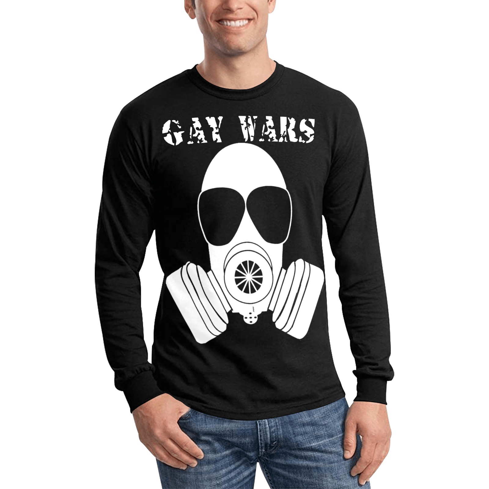 Gay Wars by Fetishworld Men's All Over Print Long Sleeve T-shirt (Model T51)