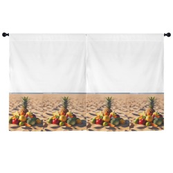 Curtains Fruit and Vegetables1 Window Curtain 52"x63" (2-Piece)