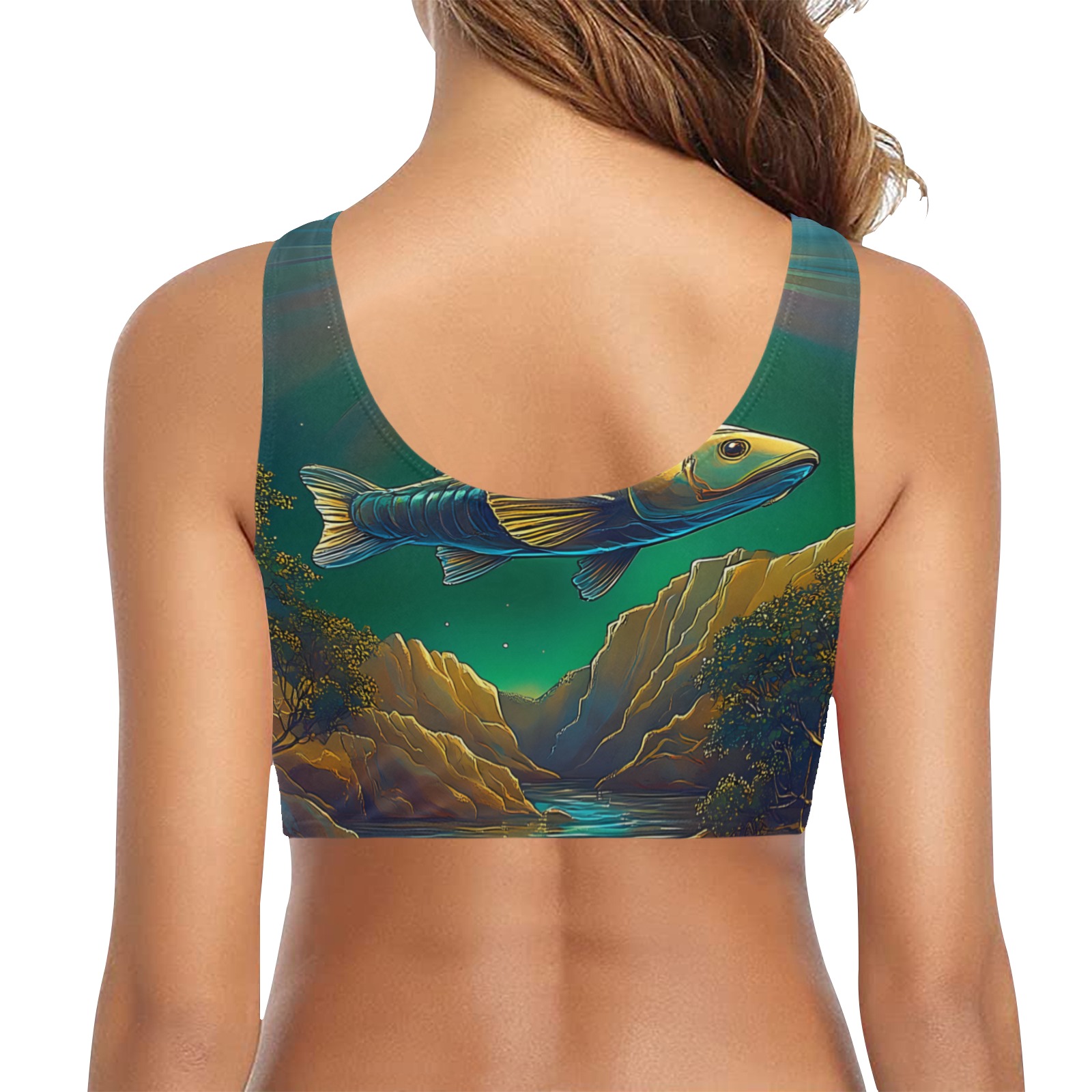 Celestial Swim Chest Bowknot Bikini Top (Model S33)