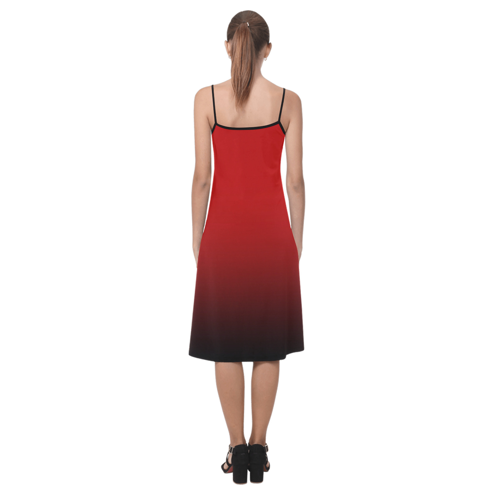 PENDENZA Red Alcestis Slip Dress (Model D05)