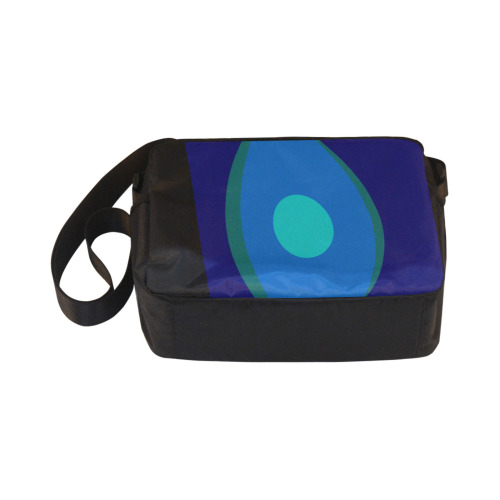 Dimensional Blue Abstract 915 Classic Cross-body Nylon Bags (Model 1632)