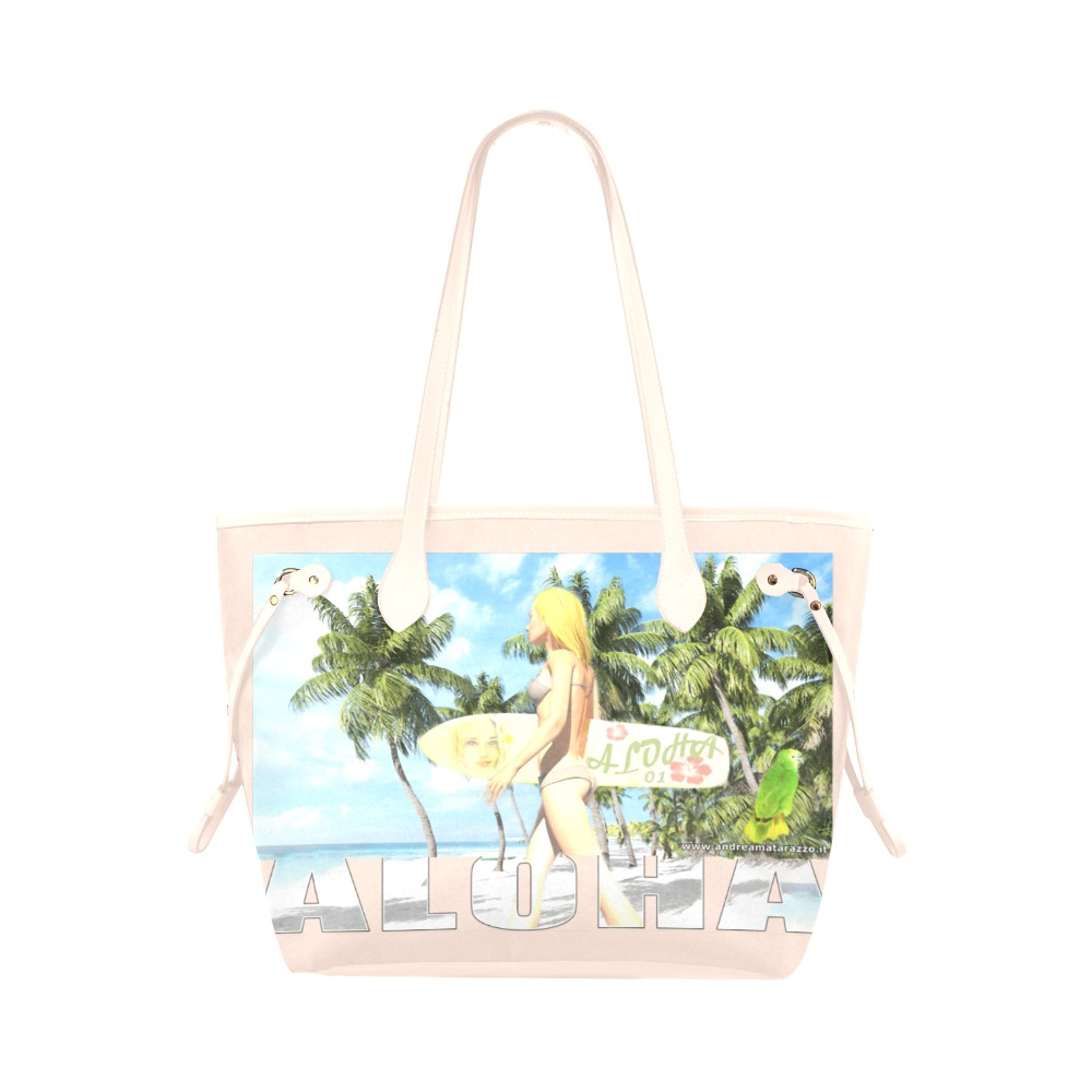Aloha 01 Clover Canvas Tote Bag (Model 1661)