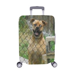 A Smiling Dog Luggage Cover/Medium 22"-25"