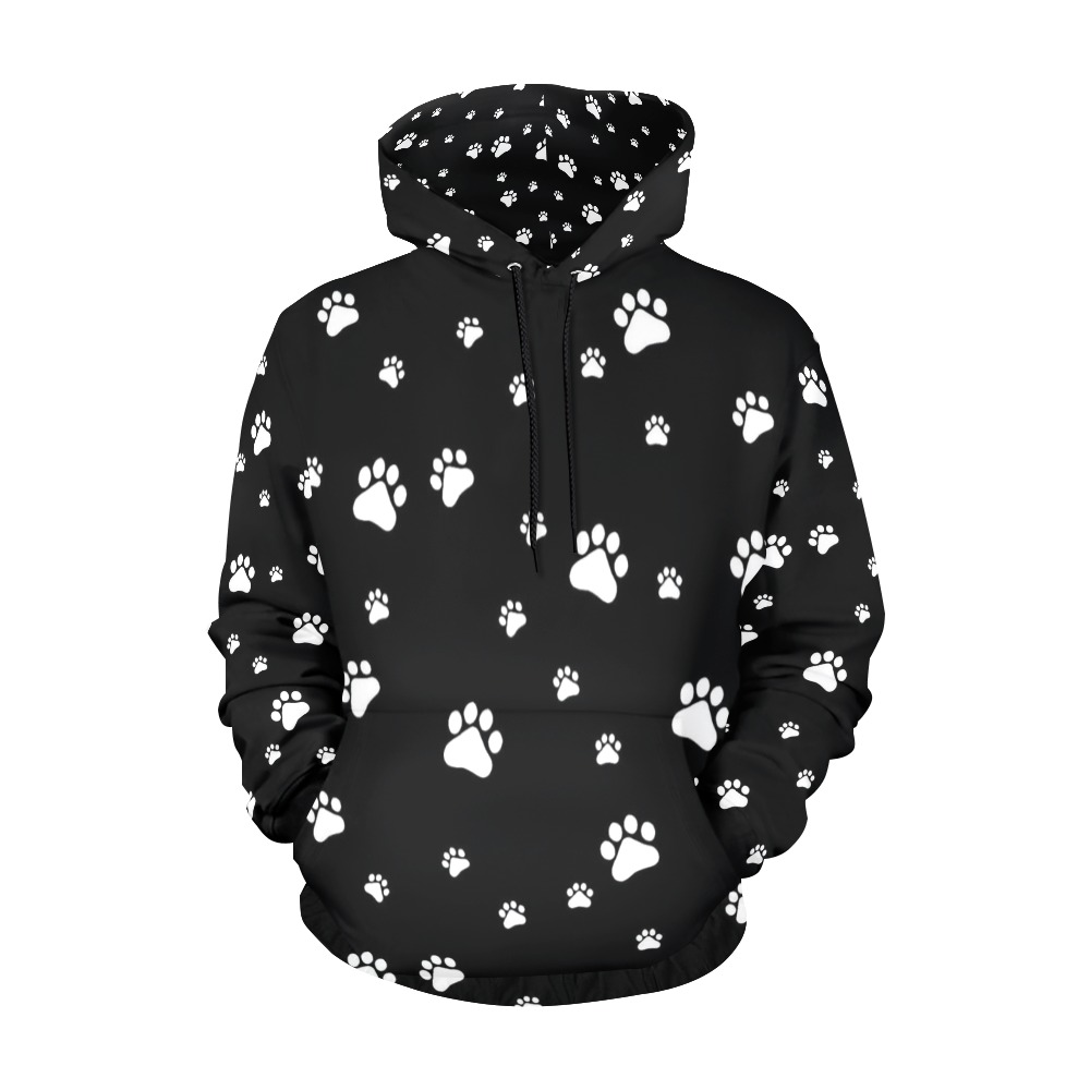 Puppy Paws by Fetishworld All Over Print Hoodie for Men (USA Size) (Model H13)
