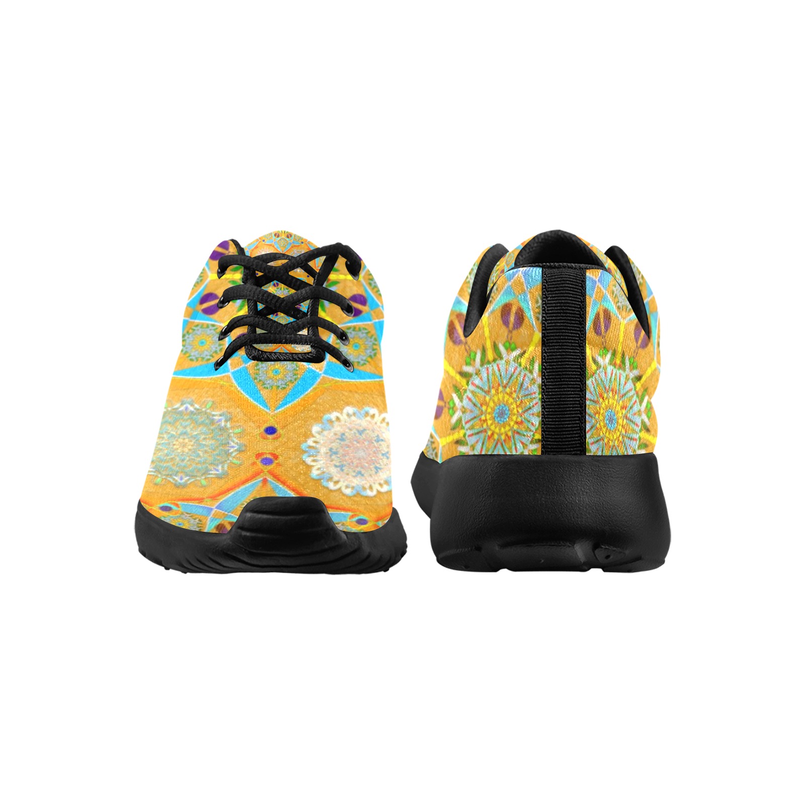 Octo brightener arabesque Moorish tangerine style Men's Athletic Shoes (Model 0200)