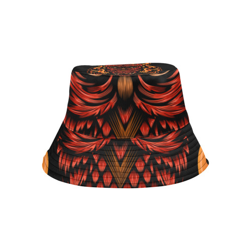 Fire Owl All Over Print Bucket Hat for Men