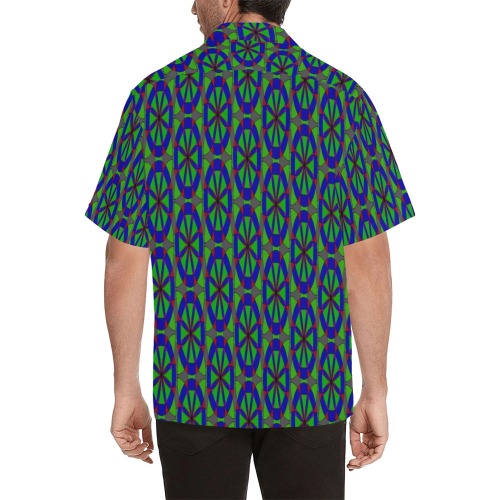 Mandale Hawaiian Shirt with Merged Design (Model T58)
