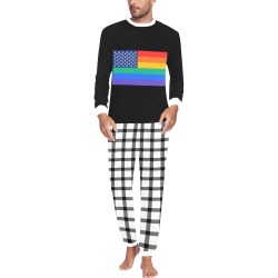 Gay Pride PJs for men Men's All Over Print Pajama Set