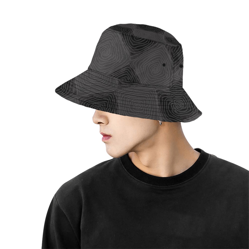 55yrey All Over Print Bucket Hat for Men