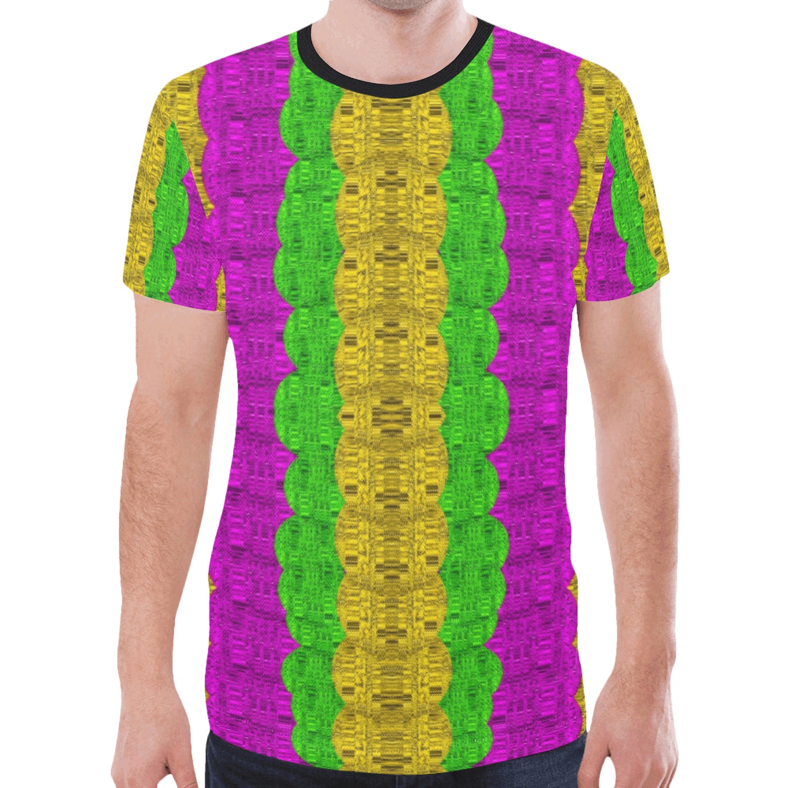Hipster or hippie in  pattern style New All Over Print T-shirt for Men (Model T45)