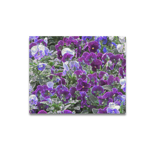 Field Of Purple Flowers 8420 Canvas Print 20"x16"