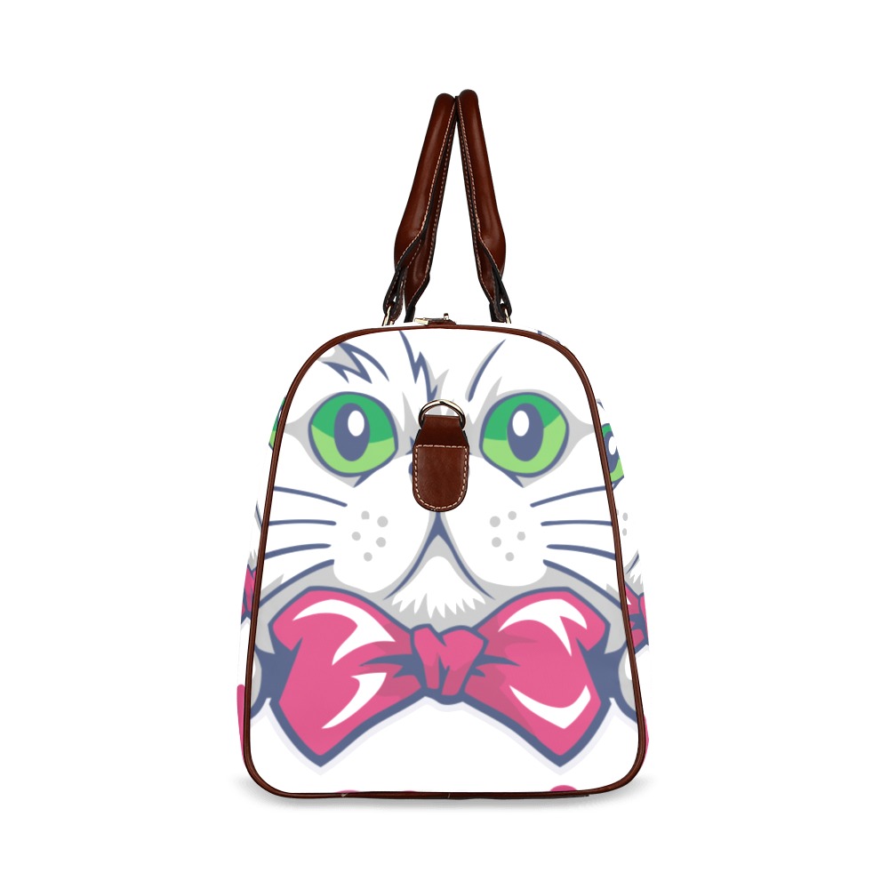Beautiful Cat Bag Waterproof Travel Bag/Large (Model 1639)