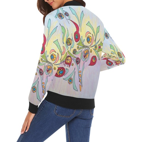 Summer Candy jacket All Over Print Bomber Jacket for Women (Model H19)