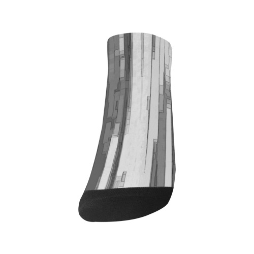 Greyscale Abstract B&W Art Men's Ankle Socks