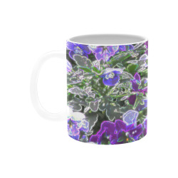 Field Of Purple Flowers 8420 White Mug(11OZ)