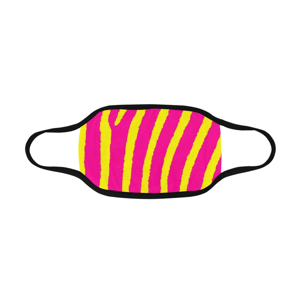 Zebra Print (Pink & Yellow) Mouth Mask