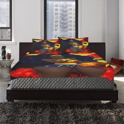 BLACK WONDER WOMAN 3-Piece Bedding Set