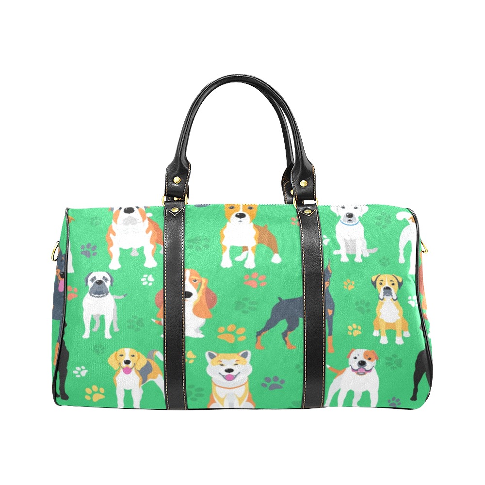 Cute Dogs Travel Bag New Waterproof Travel Bag/Large (Model 1639)
