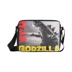 Godzilla Print Classic Cross-body Nylon Bags (Model 1632)