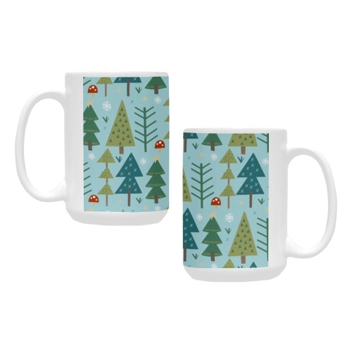 Winter Trees Custom Ceramic Mug (15OZ)
