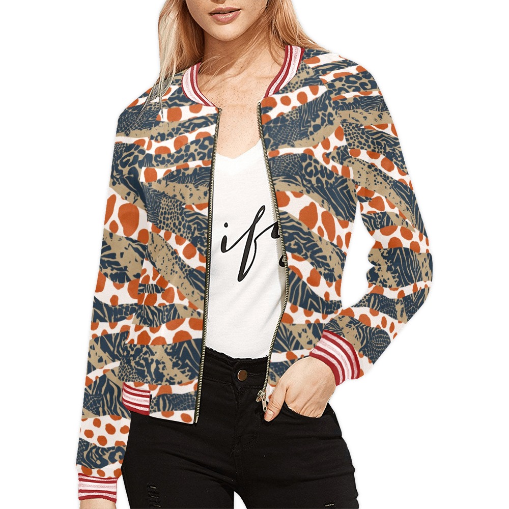 Chicken awd301 Bomber Jacket for Women