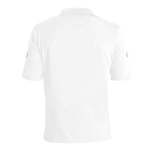 White OSG Collar Shirt Men's All Over Print Polo Shirt (Model T55)