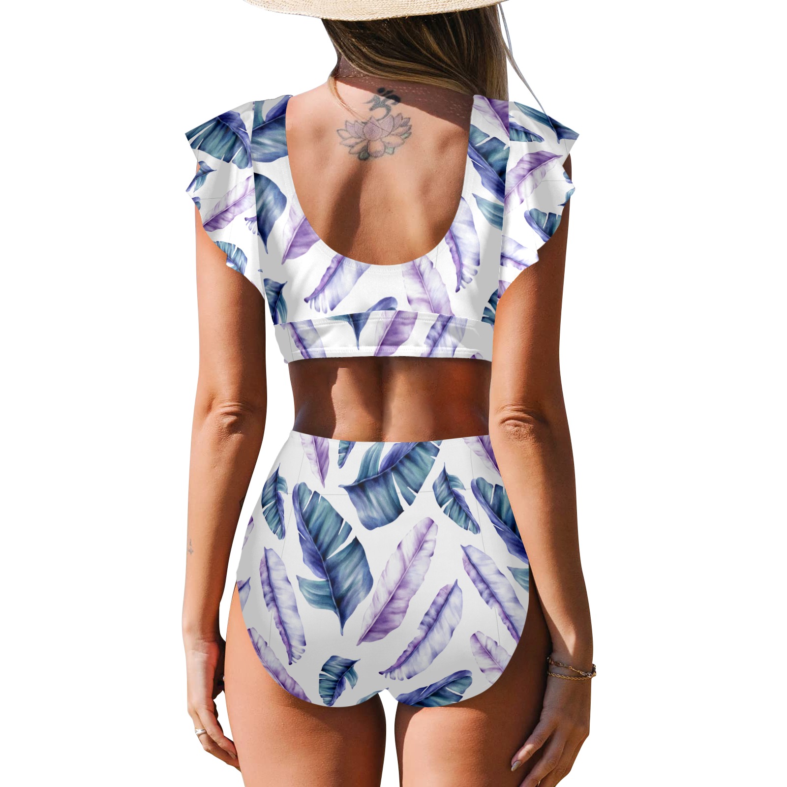 Tropical Lilac Swim Suit