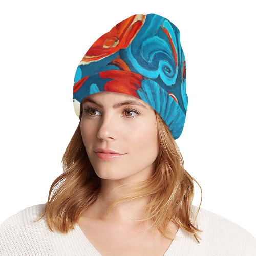 folklore motifs beanie All Over Print Beanie for Adults
