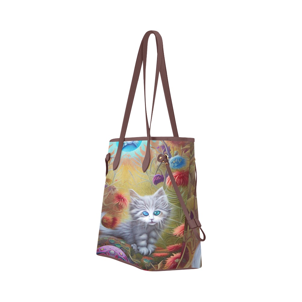 Cute Kittens 2 Clover Canvas Tote Bag (Model 1661)