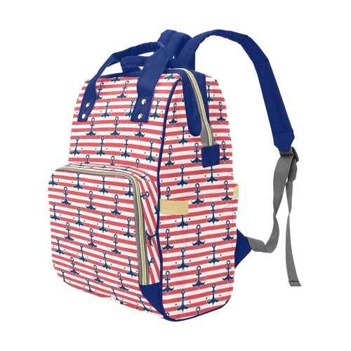 Anchored Multifunctional Diaper Backpack Multi-Function Diaper Backpack/Diaper Bag (Model 1688)