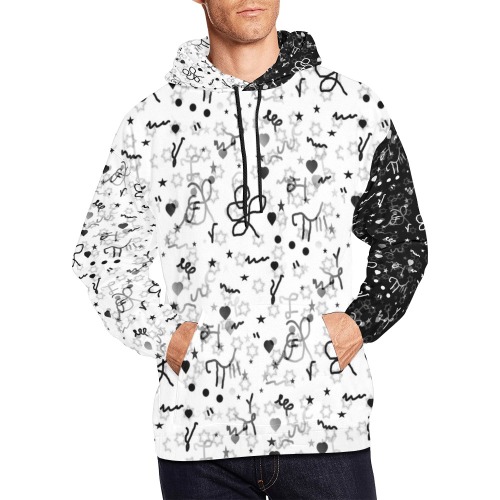 Simply Pop by Nico Bielow All Over Print Hoodie for Men (USA Size) (Model H13)
