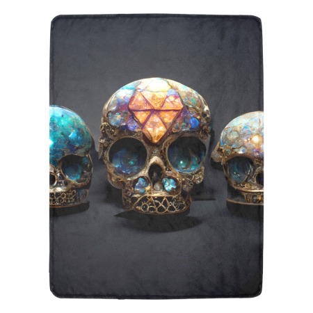 Crystal Skull Trio Blanket 60x80